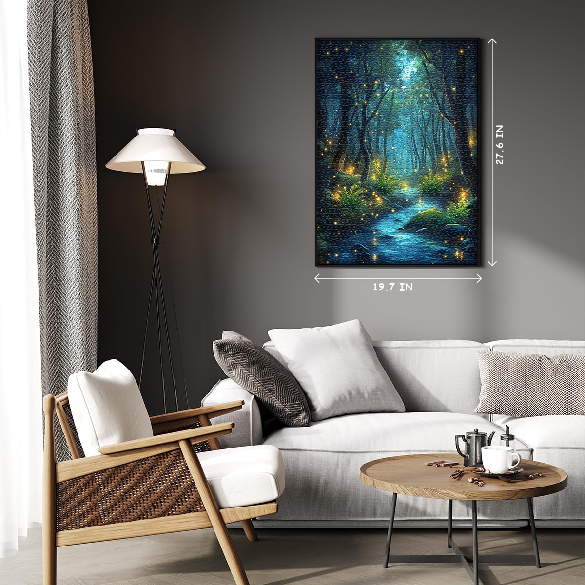 Impossible Puzzles for Adult 1000 Pieces, Magic Forest Fantasy Puzzle,Nature Difficult Challenging Jigsaw Puzzles PICKFORU