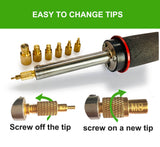 ShineNow 60W Digital Soldering Iron Heat Set Insert Tool with Extra Soldering Tips and Heat Set Insert Tips ShineNow