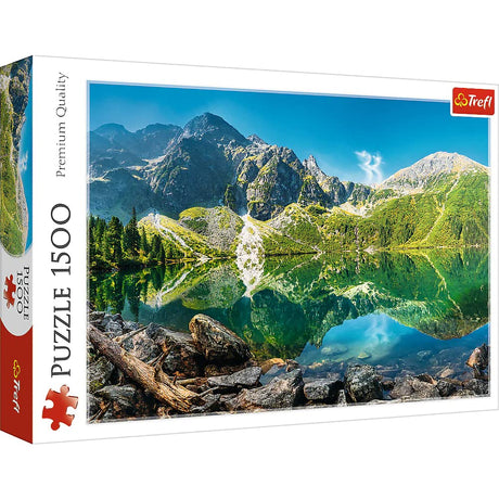 Trefl Morskie Oko Lake, Tatras, Poland 1500 Piece Jigsaw Puzzle Red 33"x23" Print, DIY Puzzle, Creative Fun, Classic Puzzle for Adults and Children from 12 Years Old Trefl