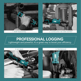 LIKI Cordless Electric Ratchet Wrench Set, 3/8" 12V Cordless Ratchet Kit，2 Packs of Lithium-ion Batteries and Chargers, 8 Sockets LIKI