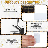 Ctosree 500 Pcs White Sublimation Metal Business Card Blanks 0.22 mm Aluminum Blanks Name Card 3.39 x 2.13 Inch Thick Aluminum Alloy Sublimation Cards for Office Business Blank DIY Printing Engrave Ctosree