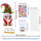 Winlyn 24 Sets Christmas Craft Kits - Winter Crafts DIY Gnome Ornaments & Decorations Art Sets with Foam Stickers for Kids Holiday Seasonal Home & Classroom Activities Party Favors Winlyn