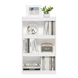 Furinno Jaya Enhanced Home Bookcase 3-Tier Adjustable Bookshelf, White Furinno