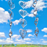 Sublimation Wind Spinners Blanks: 12 Pcs Bird Deterrent Spinner for Yard Porch Hanging - 3D Garden Decorations Outdoor Higliocas