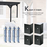 Outsunny 12' x 10' Outdoor Pergola, Wood Grape Gazebo for Climbing Plant Support, Garden, Patio, Backyard, Deck, Gray Outsunny