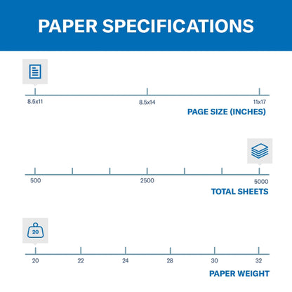 Hammermill Colored Paper, 20 lb Canary Printer Paper, 8.5 x 11-10 Ream (5,000 Sheets) - Made in the USA, Pastel Paper, 103341C