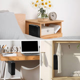 Arvilon Slider Handgun Safe for Nightstand, Biometric Beside Gun Safe for Pistols with Quick Access Sliding Door, Pistol Safes for Wall Bedside Desk Vehicle with the Fingerprint, Keypad Arvilon