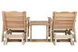 Kilmer Creek 6' Natural Cedar Settee Glider, Amish Crafted Kilmer Creek
