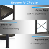 GLAUBIO 6 Tier Small Corner Bookshelf with Storage Cabinet,L Shaped Black Bookshelf with Doors,Industrial Corner Plant Stand,Corner Book Shelf,Small Bookcase for Living Room, Home Office GLAUBIO