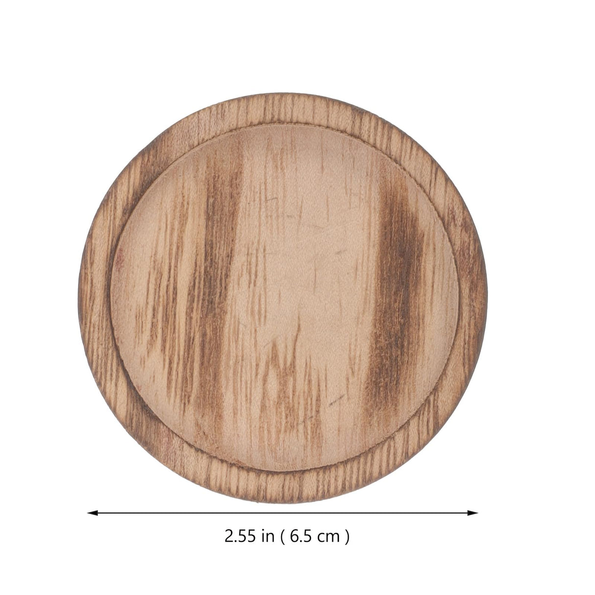 OSALADI 2pcs Rustic Wooden Candle Holder Farmhouse Tealight Candle Plate Pillar Candle Tray Coffee Table Centerpieces Plant Saucer Succulent Pot Wood Discs OSALADI