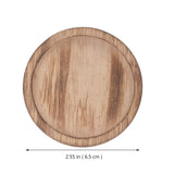 OSALADI 2pcs Rustic Wooden Candle Holder Farmhouse Tealight Candle Plate Pillar Candle Tray Coffee Table Centerpieces Plant Saucer Succulent Pot Wood Discs OSALADI