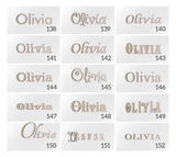 Personalized Name for Above Crib, Nursery Decor Letters, Connected Letters, Personalized Gifts, Baby shower Many Sizes Available Jess and Jessica