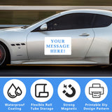 2 Pack Blank Car Magnets, 18" x 12" Car Door Magnets Signs, Rounded Corners Magnetic Vehicle Sign for Car to Advertise Business and Cover Company Logo, Prevent Car Scratches & Dents AzReference