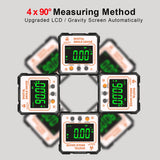Digital Angle Finder with Electronic Laser，3-in-1 Angle Finder-Electronic Level&Laser Level-Rechargable Digital Angle Gauge Magnetic,Digital Level Box/Protractor for Table&Miter Saw with Fabric Bag ACEMETER