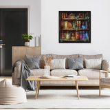 AIBOERL Diamond Painting Kits for Adults -Books DIY 5D Diamond Art Kits Full Drill Diamond Dots Paintings with Diamonds Gem Art and Crafts Home Decor 【13.78x13.78inch】 AIBOERL