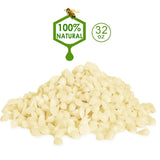 Howemon White Beeswax Pellets 2LB 100% Pure and Natural Triple Filtered for Skin, Face, Body and Hair Care DIY Creams, Lotions, Lip Balm and Soap Making Supplies Howemon