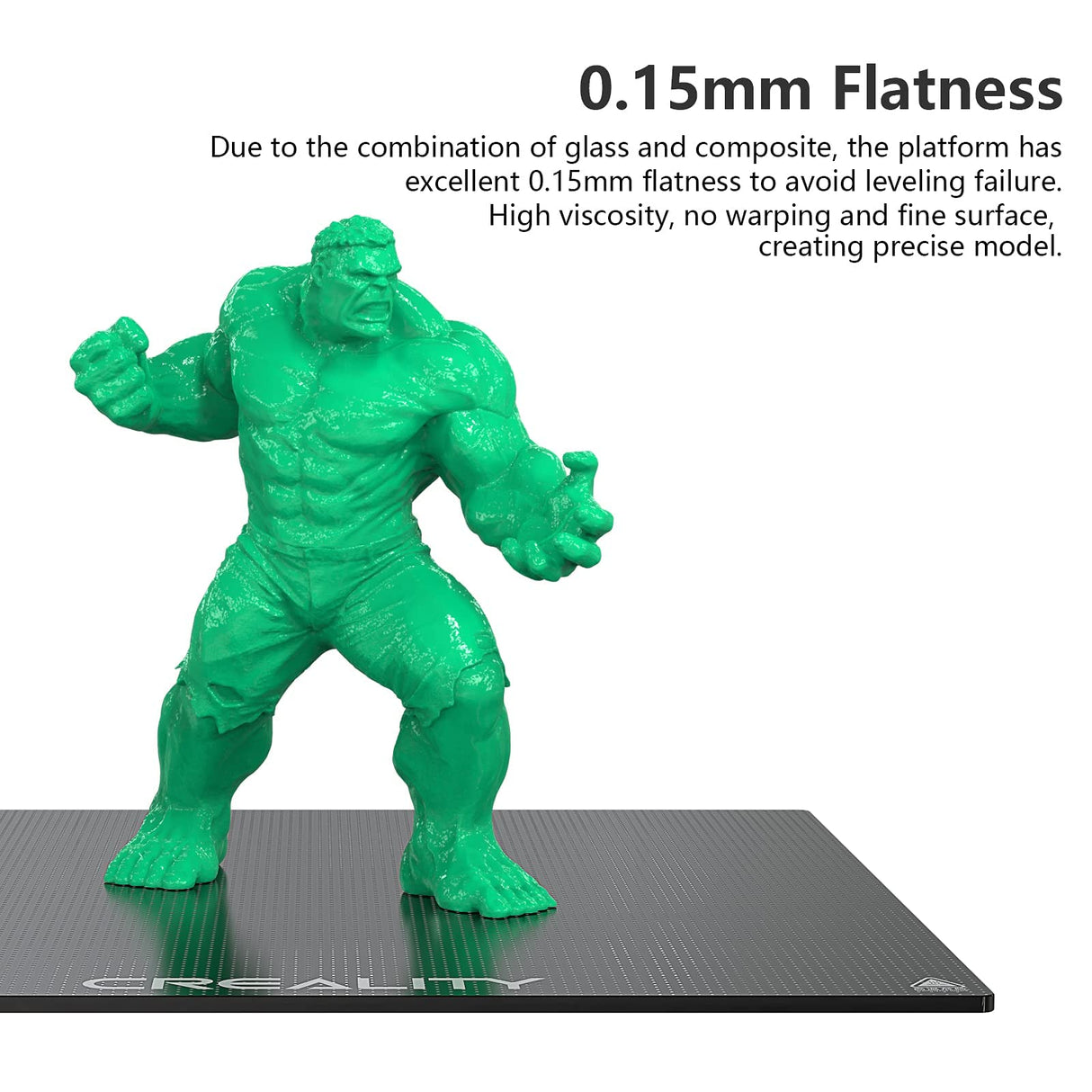 Creality Official Ender 3 Glass Bed 3D Printer Platform, 235x235MM Tempered Glass Plate Build Surface for Ender 3 PRO/Ender 5 PRO/Ender 3 S1/Ender 3 Neo/Ender 3 V2 Neo, Good Adhesion Remove Easily Creality