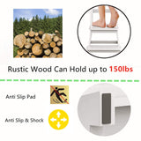 Popin Lover Kitchen Step Stool for Kids and Toddlers with Safety Rail, White Kids Step Stool Standing Tower Stool for Bathroom& Kitchen Popin Lover