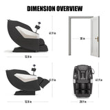 Redcamp Massage Chair Full Body: Zero Gravity with SL Track, 3D Robot Hands, Heat, Airbag Massage, Foot Roller, Bluetooth, Body Scan, LED Remote, Wireless Phone Charging Redcamp