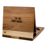 3HQ Wooden Book Stand for Reading Rest, Acacia Triangle Book Holder with Cup, Glasses, Pen & Phone Holder, Book Nook Reading Valet for Book Lover Gifts 3HQ