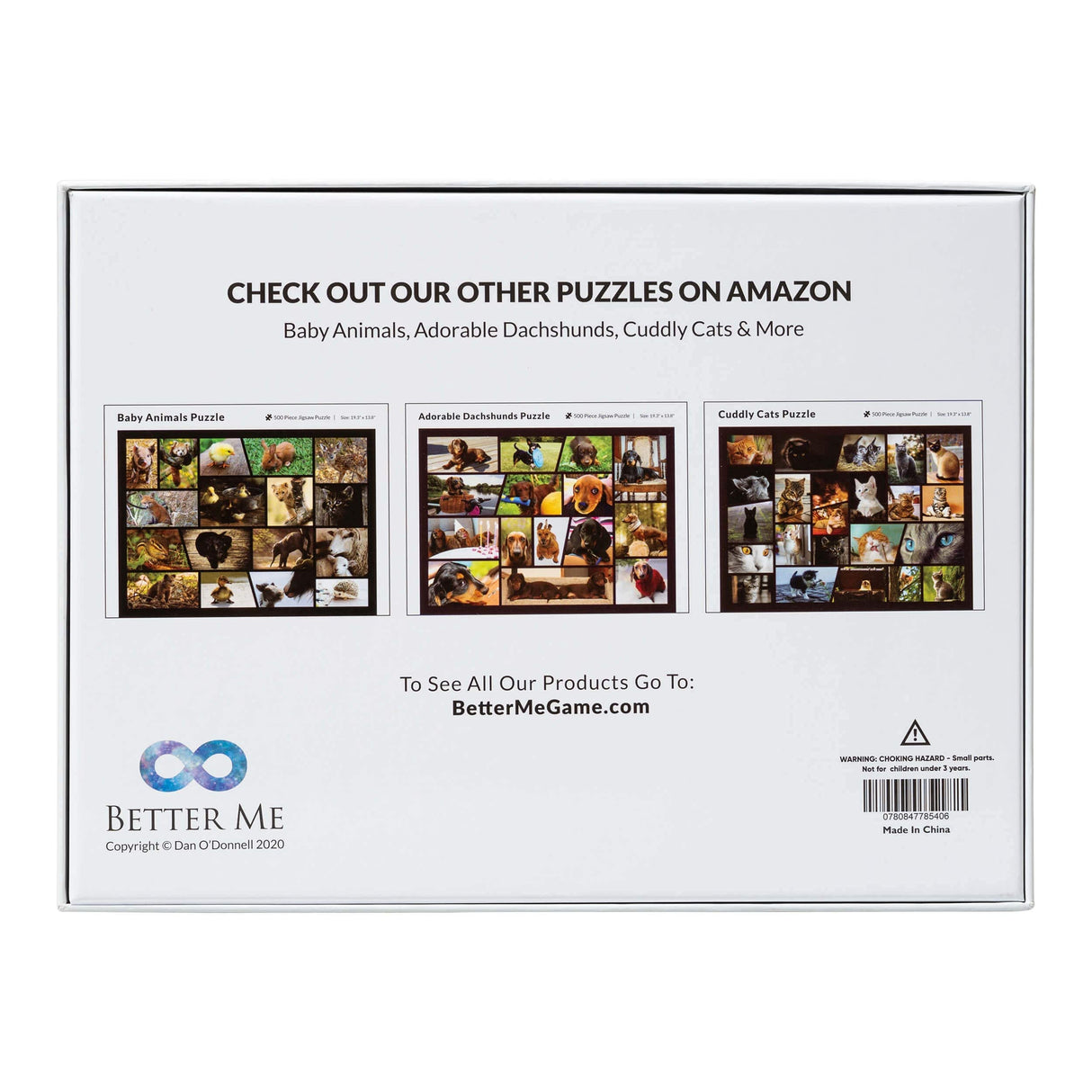 Better Me Cute Kittens 500-Piece Jigsaw Puzzle - Cat Lover Collage with Black Cats, Tabbies, Siamese & More, Fun Puzzle for Adults & Kids (500 Pieces) Better Me