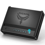 Dveron Biometric gun safe for handgun, Quick Access Fingerprint ＜1s Pistol Safe, Gun Lock Box Gun for Cloakroom Bedroom Nightstand and Car, Black Safe Box, Carbon Steel Construction Dveron