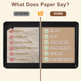 Hovico 130PCS Parchment Paper Baking Sheets, 12x12 Inch, Precut Non-Stick Parchment Sheets for Baking, Grilling, Air Fryer, Steaming, and More (Unbleached) - Perfect for BBQ, Picnic, Festival, Bread Hovico