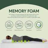 Furinno Tidur Cooling Gel Memory Foam Mattress, 10 Inch, California King Furinno