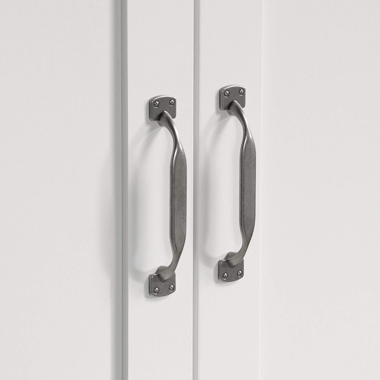 Sauder Select Multipurpose Bedroom Armoire Wardrobe Closet Pantry Storage Cabinet with Storage Drawers and Hanging Rail, in Soft White finish Sauder