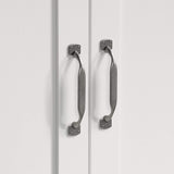 Sauder Select Multipurpose Bedroom Armoire Wardrobe Closet Pantry Storage Cabinet with Storage Drawers and Hanging Rail, in Soft White finish Sauder