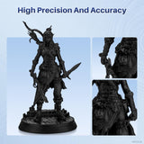 ELEGOO Water Washable 3D Printer Resin, Rapid Resin 405nm LCD UV-Curing Standard Photopolymer Resin for LCD 3D Printer Black 2KG ELEGOO