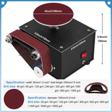 2 in 1 Mini Belt Disc Sander,4 Inch Sanding Disc Machine,1.18 x 13 inch Belt Sander 8000RPM for Knife Sharpening, Wood, Crafts, Metal, Stone, and Scissors Grinding Poiget