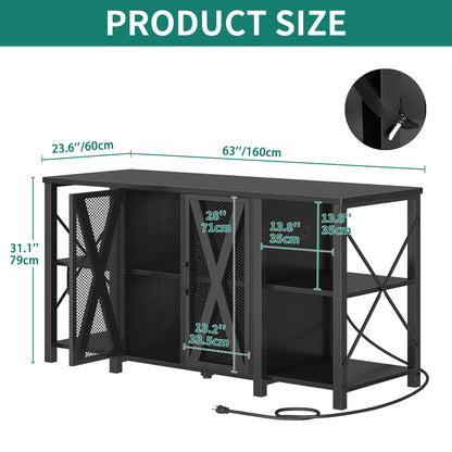 YITAHOME 90-120 Gallon Reptile Tank Stand with Power Outlet & LED Light, Heavy Duty Aquarium Stand with Accessories Storage Cabinet - Metal Fish Tank Stand for Turtle, Reptile, 2000LBS Capacity, Black