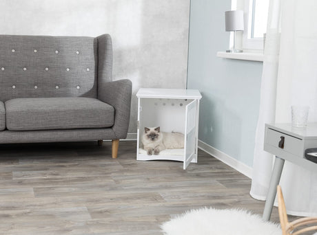TRIXIE Pet Home End Table, Indoor, White S TRIXIE
