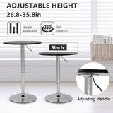 PayLessHere Adjustable Height Bar Table - Modern Pub Table for Dining Room or Kitchen PayLessHere