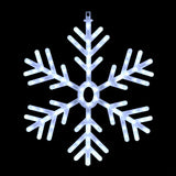Alpine Corporation 24"H Indoor/Outdoor Hanging Snowflake Decoration with LED Lights Alpine Corporation