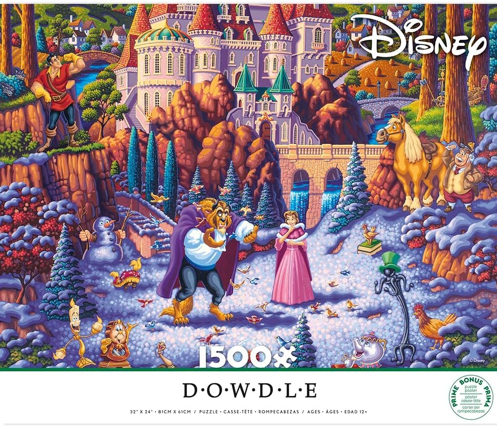 Ceaco - Disney - Dowdle - Beauty & The Beast Finding Love - 1500 Piece Jigsaw Puzzle Ceaco