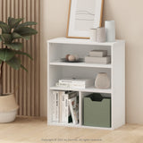 Furinno Pasir 3 Tier Display Bookcase, White Furinno