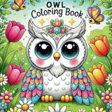 Owl Coloring Book: Explore 50 Fun Facts and Cute Owls Activity Book for Children, Creative Kids Aged 4-8, Ideal for Educational Play and Family Bonding Majosta