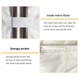 SoloToo Heavy-Duty Waterproof Wire Shelf Cover, Garage Storage Shelving Protector, Universal Fit 30 x 14 x 62 Inch Rack Covers with 1" Tolerance (White) SoloToo