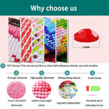 Zimal Full 5D DIY Diamond Painting Parents Baby Hand Embroidery Cross Stitch Rhinestone Painting Decor Gift 11.8 X 11.8 Inch YSCOLOR