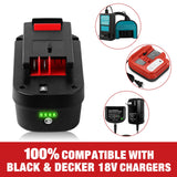 【Lithium-ion】2Pack DSANKE HPB18 18V 6.0Ah Lithium-ion Battery Replacement for Black and Decker 18Volt Battery for 244760-00 HPB18 Battery A1718 A18 A18E HPB18-OPE Firestorm FS180BX FS18BX FS18FL FSB18 C DSANKE C