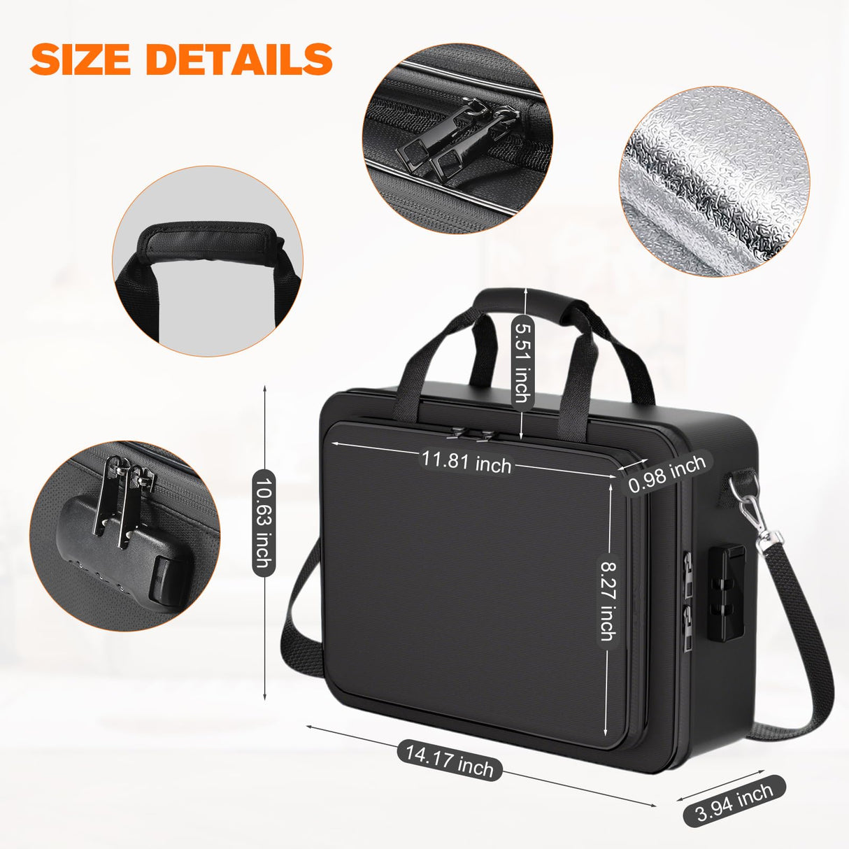 fannos 5200°F Fireproof Document Box, Important Document Organizer, Document Safe Box Fireproof Waterproof, 2025 Latest Model fannos