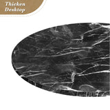 Athena Collection Round Bar Table,Adjustable Height Pub Table and 360°Swivel Bistro Table, High Top Table with MDF Desktop,Cocktail Table for Bar/Pub/Bistro(Black Rock) Athena Collection