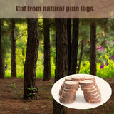 30PCS Unfinished Natural Wood Slices with Bark, 2-2.36 inch Round Wooden Discs with Tree Bark, Wood Cookies Circles for Crafts Christmas Ornaments,DIY Crafts,Party Wedding Decor Motroce