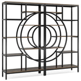 Tribesigns 71 in Geometric 8-Tier Industrial Bookshelf with Metal Frame for Home Office and Living Room Tribesigns
