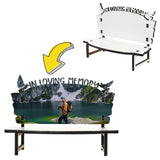 Tofficu White Embryo Chair Heat Transfer Memory Bench Diy Photo Frame Sublimation Blank Heat Press Blanks Table Decorations for Dining Table Heat Transfer Blank Wood Christmas Billet Tofficu