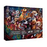 Dog Jigsaw Puzzle for Adults, Funny Puppy Jigsaw Puzzles 1000 Piece, Colorful Animal Puzzles Fun Cool Silly Puzzle BBOLDIN
