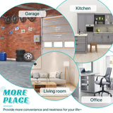 YRLLENSDAN Heavy Duty Metal Shelving Unit 4 Tier Wire Storage Rack Adjustable Shelves Organizer for Garage Kitchen Pantry Laundry Closet NSF Certified Utility Shelf 1000 LBS Capacity, 14"x36"x54" YRLLENSDAN