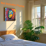 Lion Paint by Numbers Kits for Adults Beginner, Paint by Number for Kids, Number Painting Art Craft Kit for Adults, King of Colorful Lion 16x20inch Komking